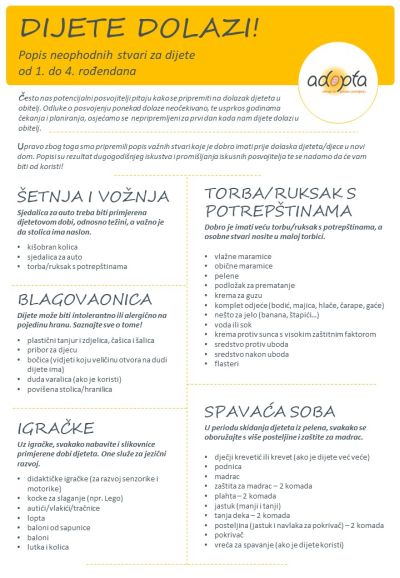 dijete dolazi 1 4 godine za web