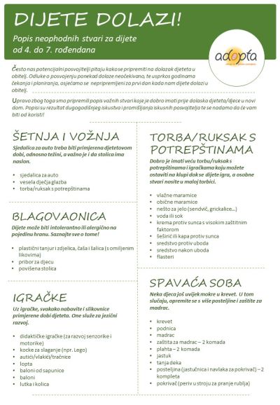 dijete dolazi 4 7 godine za web